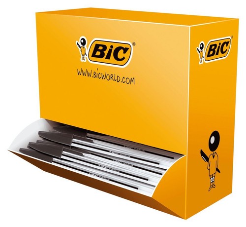 200 penne nere sfera bic - penne,