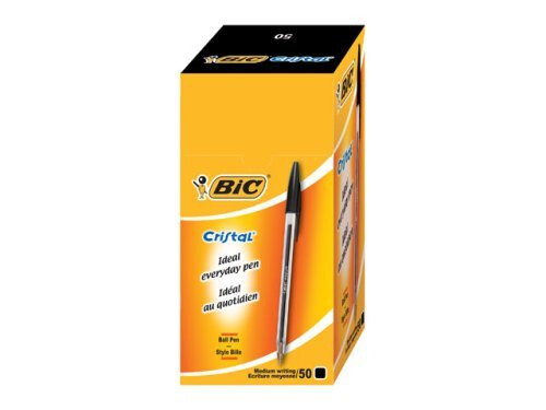 Bic cristal nero medio - cristal,