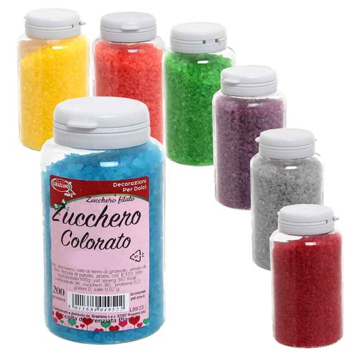 Cristalli zucchero colorato - di,